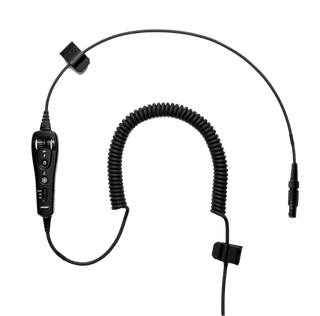 BOSE A20® HEADSET CABLE – 6 PIN LEMO PLUG COILED CORD ELECTRET MIC – WITH BLUETOOTH