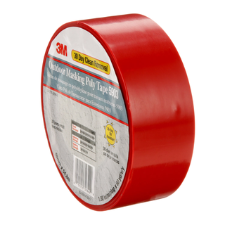 7000049309 3M MASKING POLY TAPE 5903 (RED)