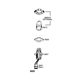 WHELEN A627 FLASH TUBE ASSY 02-0370338-00