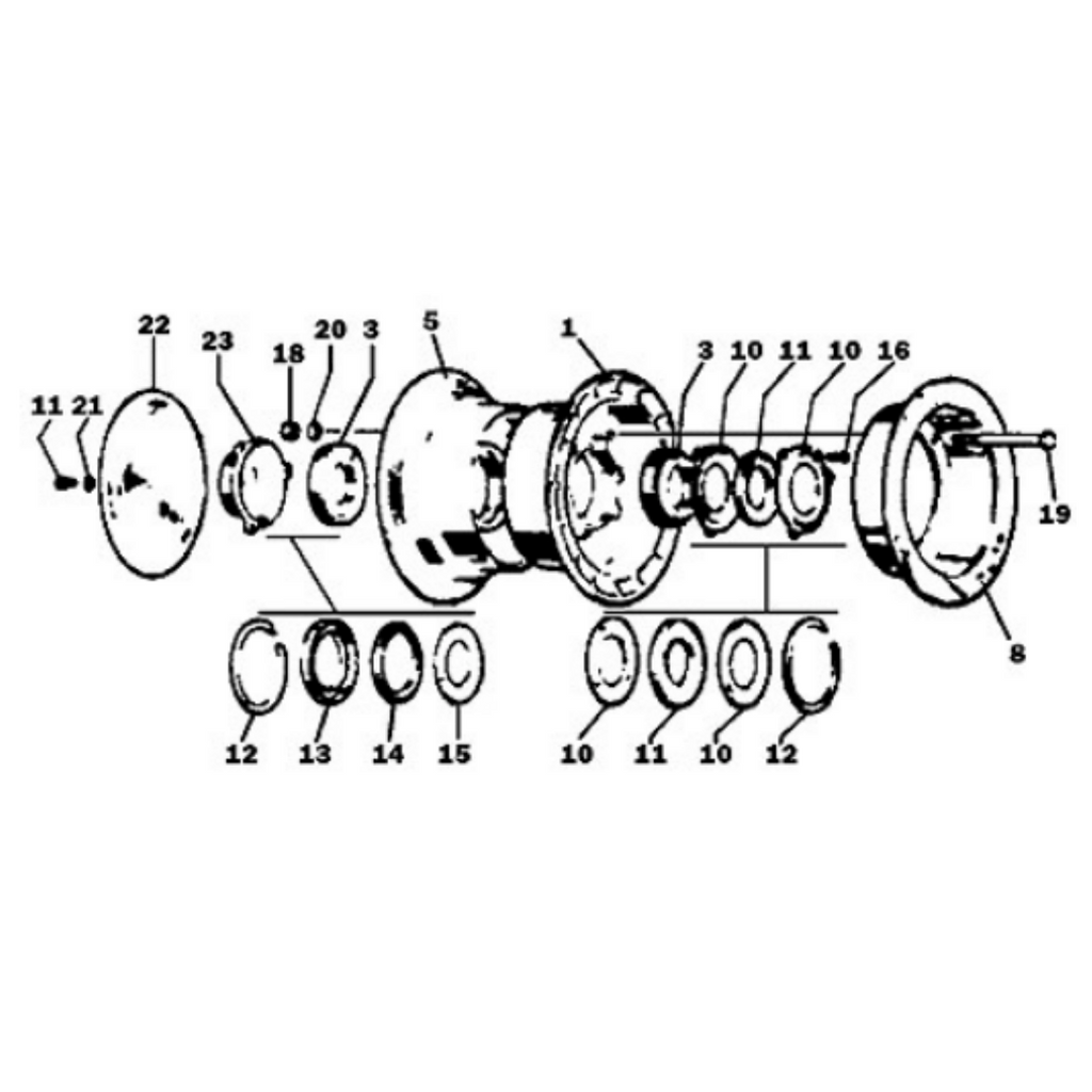 CLEV INNER WHEEL HLF ASSY