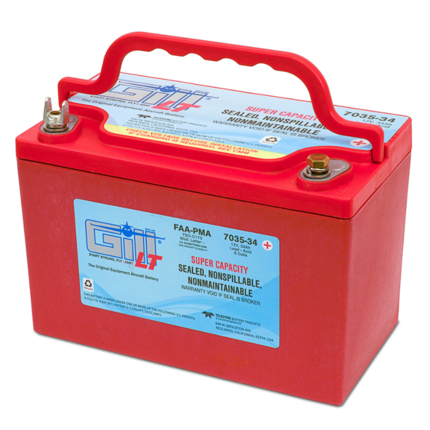 GILL® 7035-34 LT SUPER CAPACITY SEALED LEAD ACID BATTERY