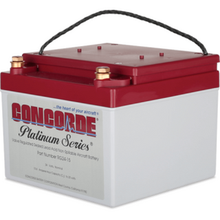 CONCORDE RG-24-15 PLATINUM SERIES SEALED LEAD ACID AIRCRAFT BATTERY