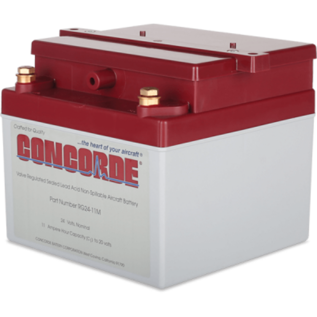 CONCORDE RG24-11M PLATINUM SERIES SEALED LEAD ACID AIRCRAFT BATTERY